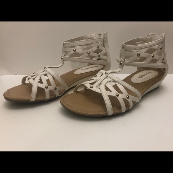 Sole sensibility white wedge gladiator sandals - Picture 4 of 6